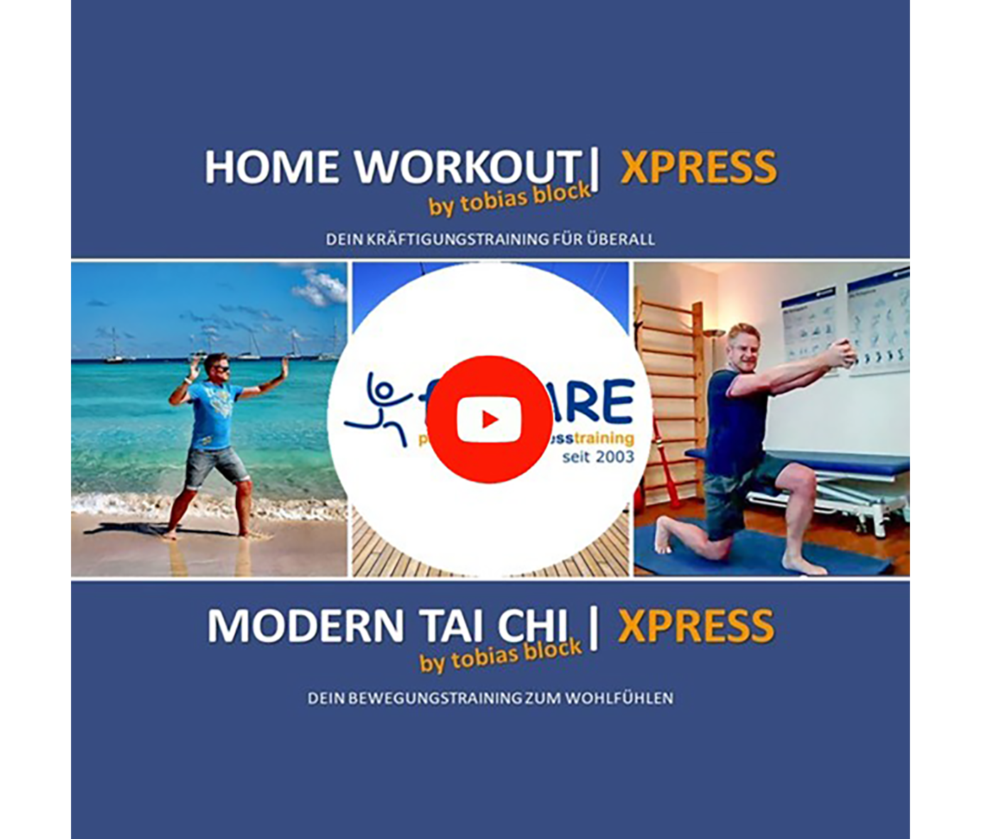 Home Workout Modern Tai Chi Express mit Tobias Block | Kurs Physioteam